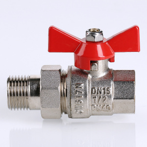 Кран шар. BASE с полусгоном 1/2" вн.-нар.