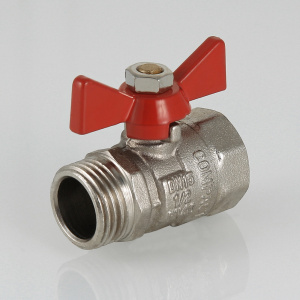 Кран шар. COMPACT, рукоятка бабочка 3/4" вн.-нар.