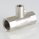 Тройник под датчик теплосчётчика, 3/4"х M10 х 3/4" вн.-вн.-вн.