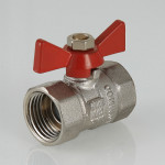 Кран шар. COMPACT, рукоятка бабочка 3/4" вн.-вн.