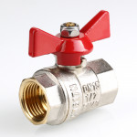 Кран шаровой VALTEC BASE, рукоятка бабочка 3/4" вн.-вн.
